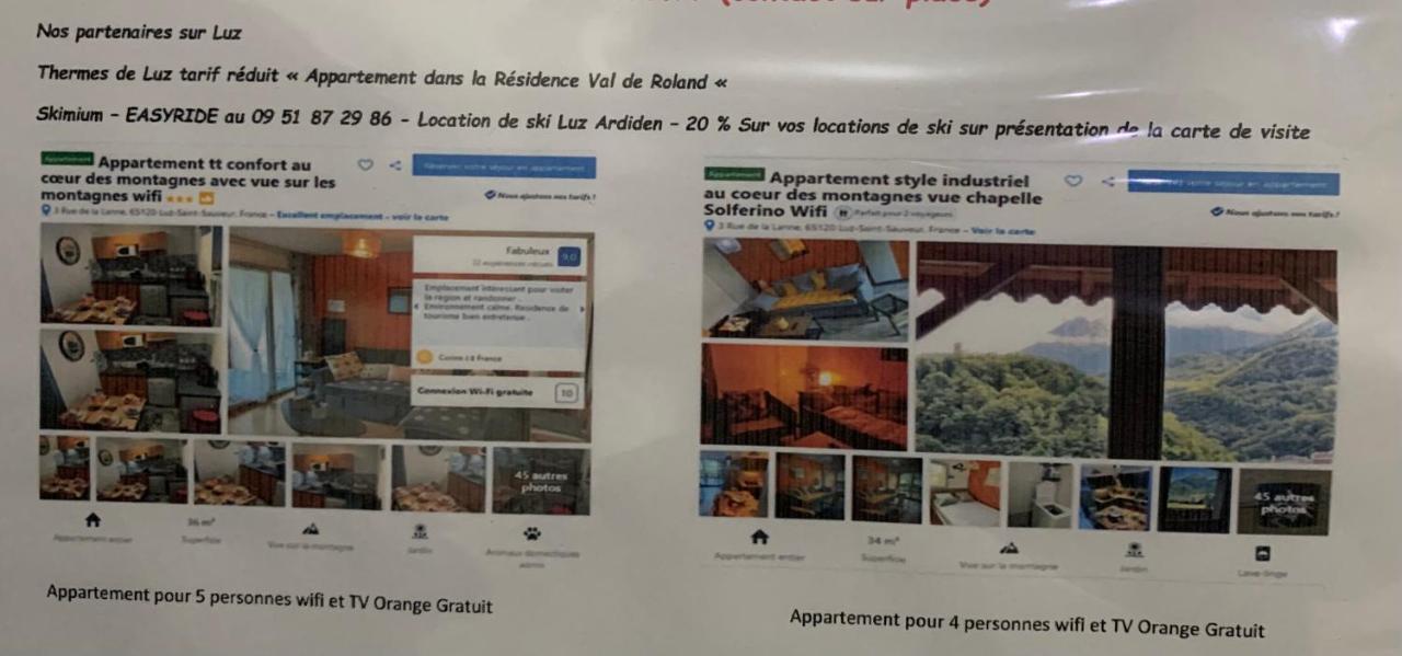 Appartement Tt Confort Au Coeur Des Montagnes Vue Sur Les Montagnes II Wifi Luz-Saint-Sauveur Zewnętrze zdjęcie